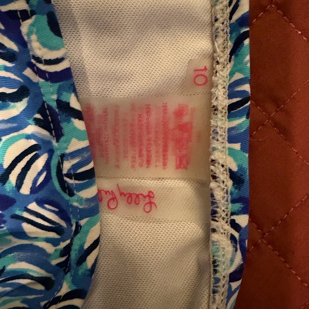 Lilly Pulitzer Blue and White Bikini- Top size 8, Bottom size 10 - Picture 7 of 9